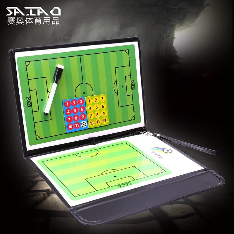Placa tática magnética de futebol, placa tática magnética, placa de indicação de treinador com caneta magnética