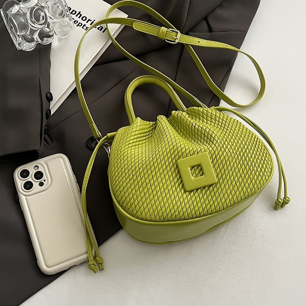 Bolsa feminina com textura de moda