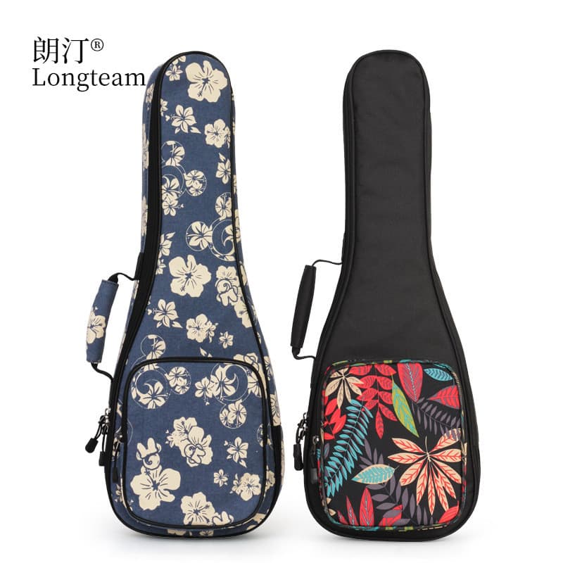 Mochila longa Cross-Border para ukulele, bolsa de Piano com bolsa de algodão, mochila para ukulele
