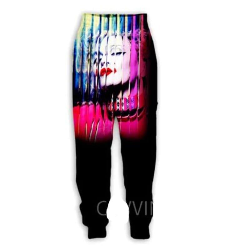 Calças de Jogging Masculinas para Primavera e Outono, Capa de Quadrinhos da Madonna, Impressão 3D, Unissex, Estilo Haraj