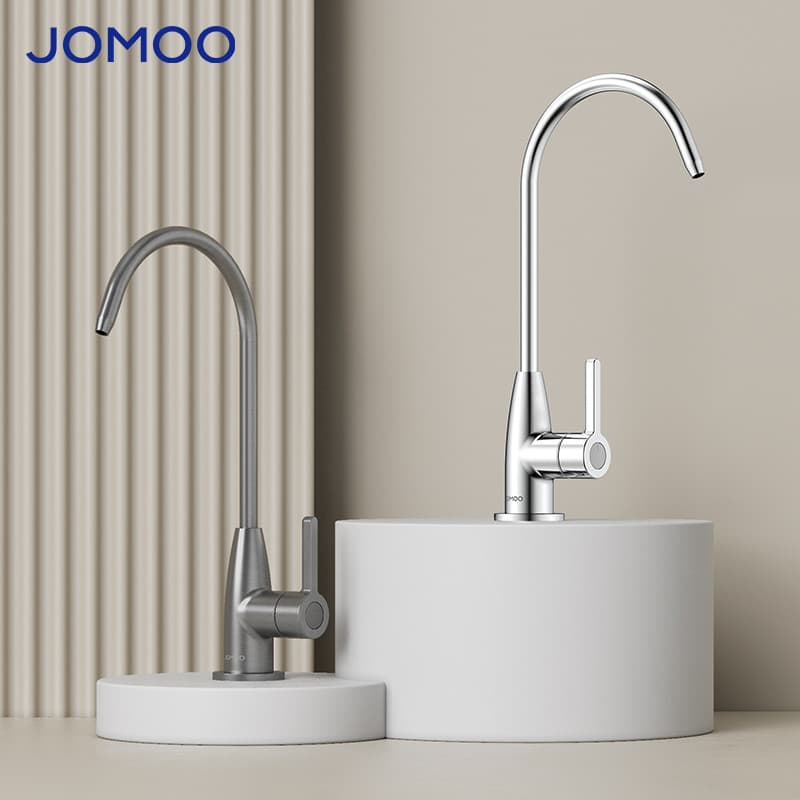 Jiumu torneira purificadora de água 304, aço inoxidável, pia de cozinha, bebida direta, doméstica, cinza prateado 79007