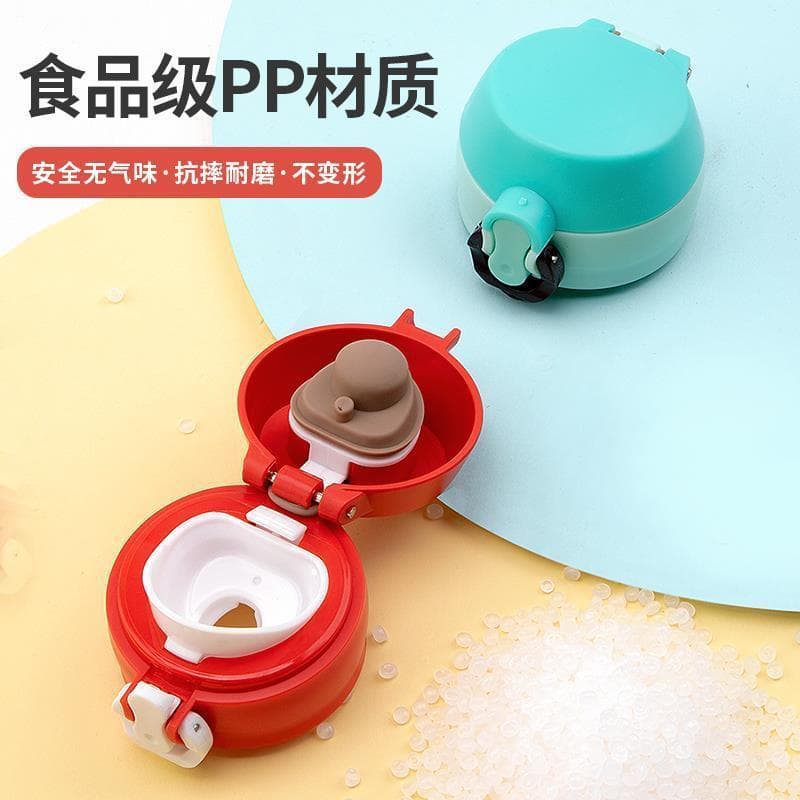 Crianças copo de vidro à prova dwaterproof água copo de água tampa à prova de vazamento Silicone Bounce copo tampa palha
