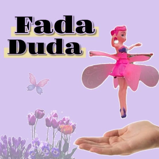 Fadinha Duda Voadora Infantil c/ Led