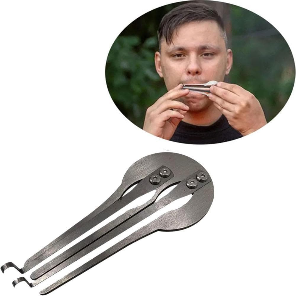 Harpa De Mandíbula , Fácil De Aprender , Boca De Palhetas De Metal De Latão , Gaita Folk Artesanal De Prata De Tom Duplo