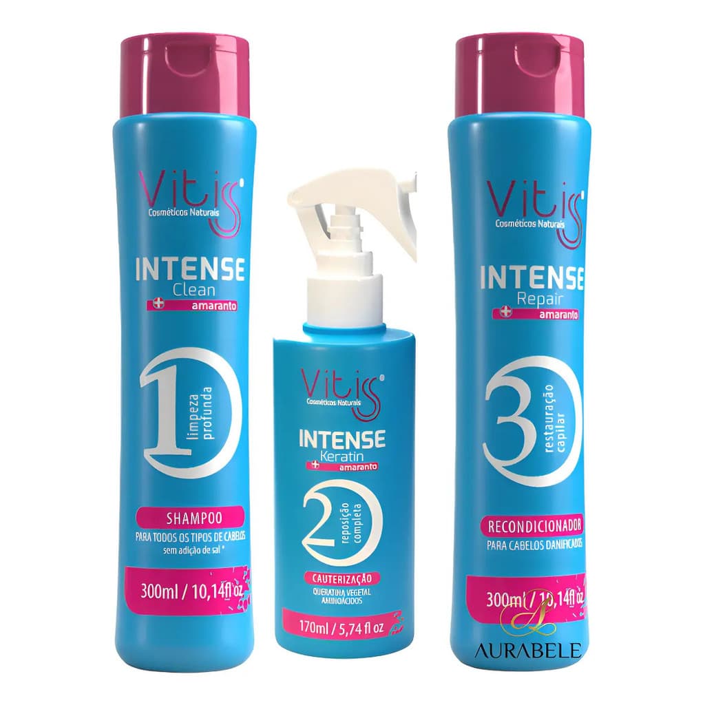 Kit Cauterização Intense Vitiss Cabelos Danificados