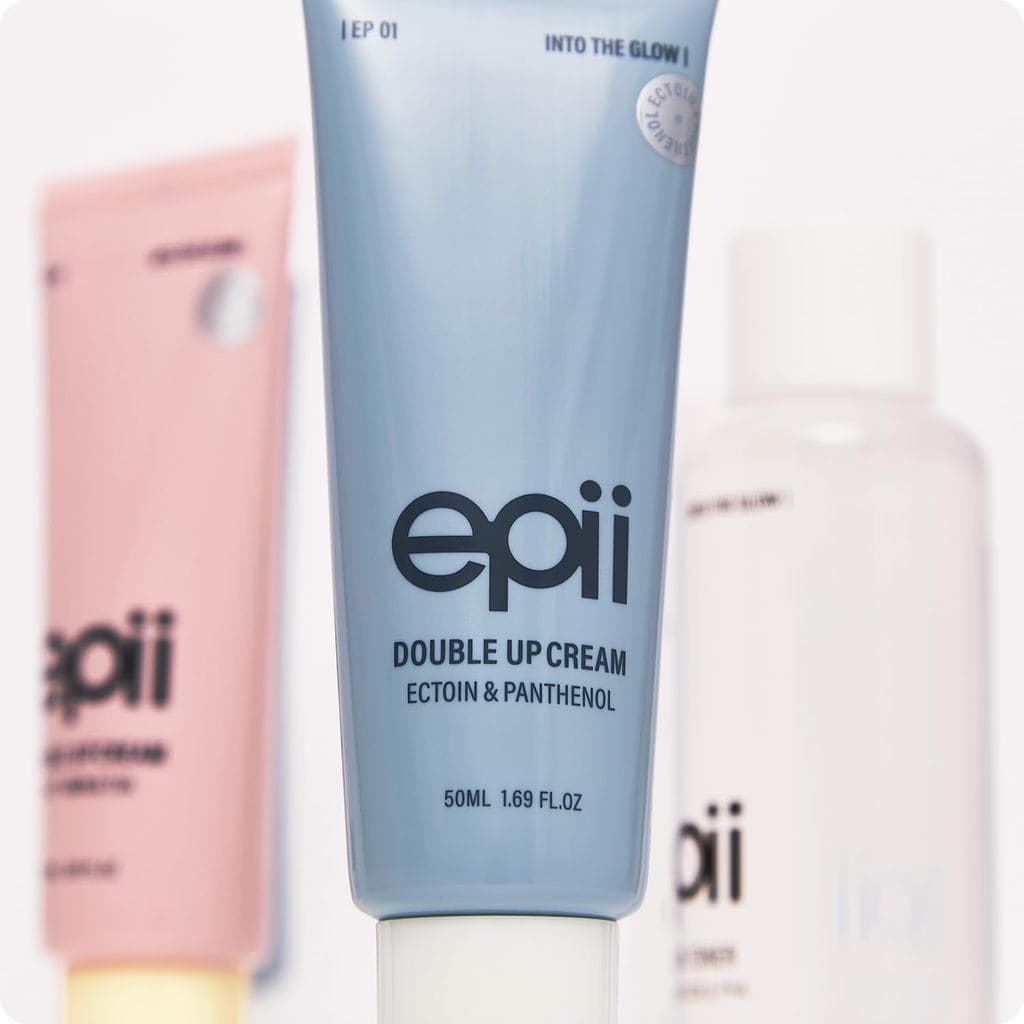 Hidratante Facial DoubleUp-Ectoin com Pantenol e 15% de Esqualano - Cuidado Coreano para Reparação da Barreira da Pele,