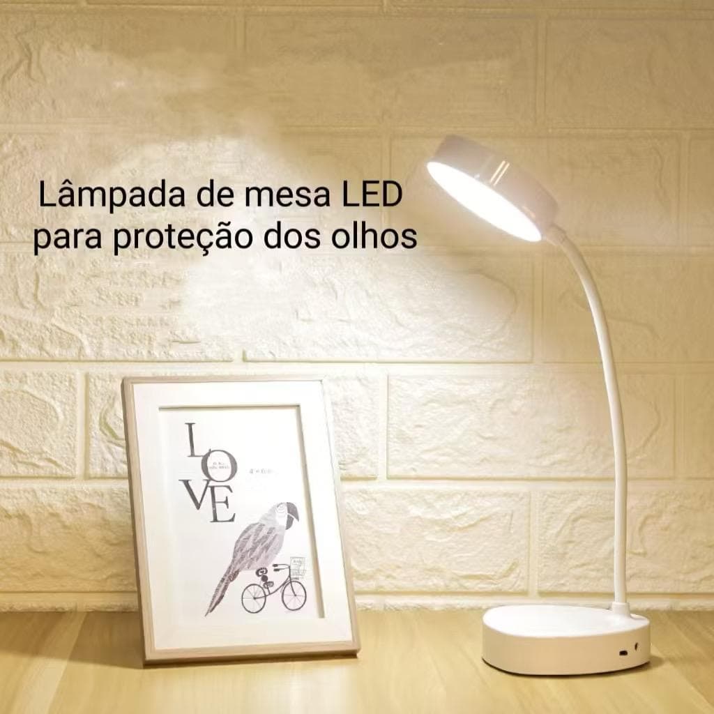 Luminária De Mesa USB Led Com Proteção Os Olhos Usb  Lâmpada De Mesa Para Quarto Dormitório NÃO É RECARREGÁVEL