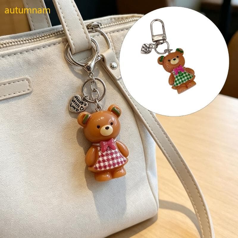 Porta-Chaves Decorativo Autumnam Com Pingente De Resina E Hardware De Metal Para Mochilas , Bolsas Chaveiro , Uso Diário