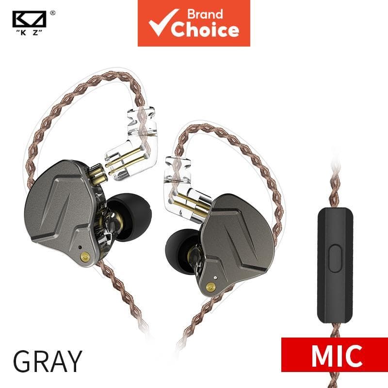 Fones de ouvido intra-auriculares KZ ZSN Pro 1BA+1DD, tecnologia híbrida, graves de alta fidelidade, fones de metal,