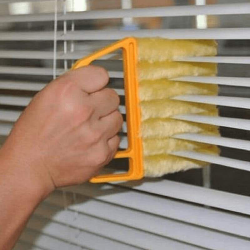 1 unidade, escova de limpeza de janelas lavável com microfibra, que remove facilmente o pó e limpa persianas.