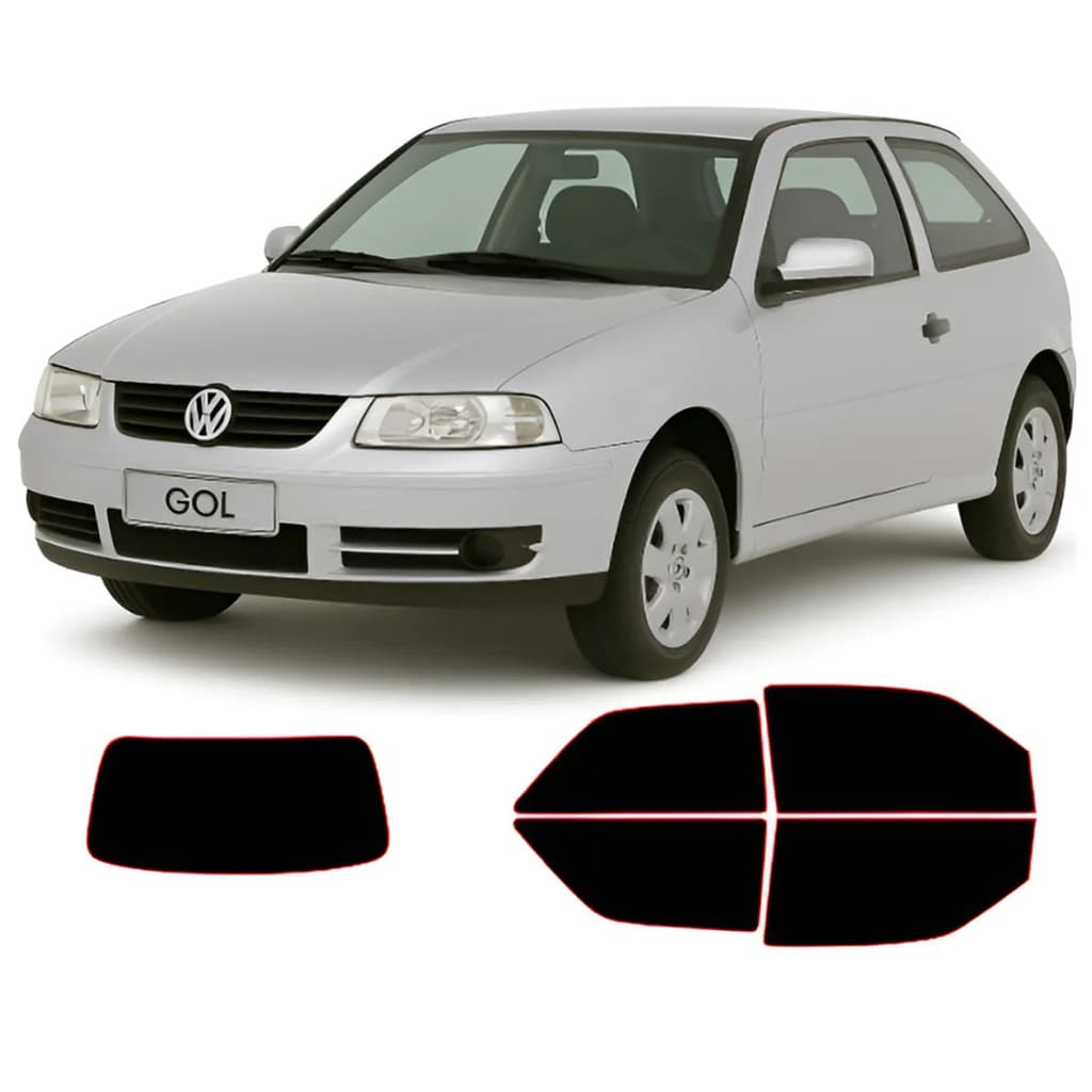 Película Insulfilm Vw GOL G3 2 Portas 1999 a 2005 Corte Computadorizado