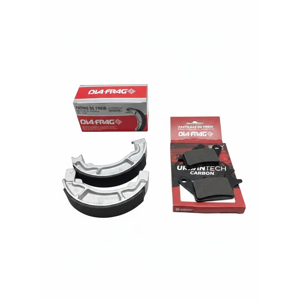 KIT PASTILHA E LONA PATINS DE FREIO PARA HONDA FAN START CARGO 160 2025 +