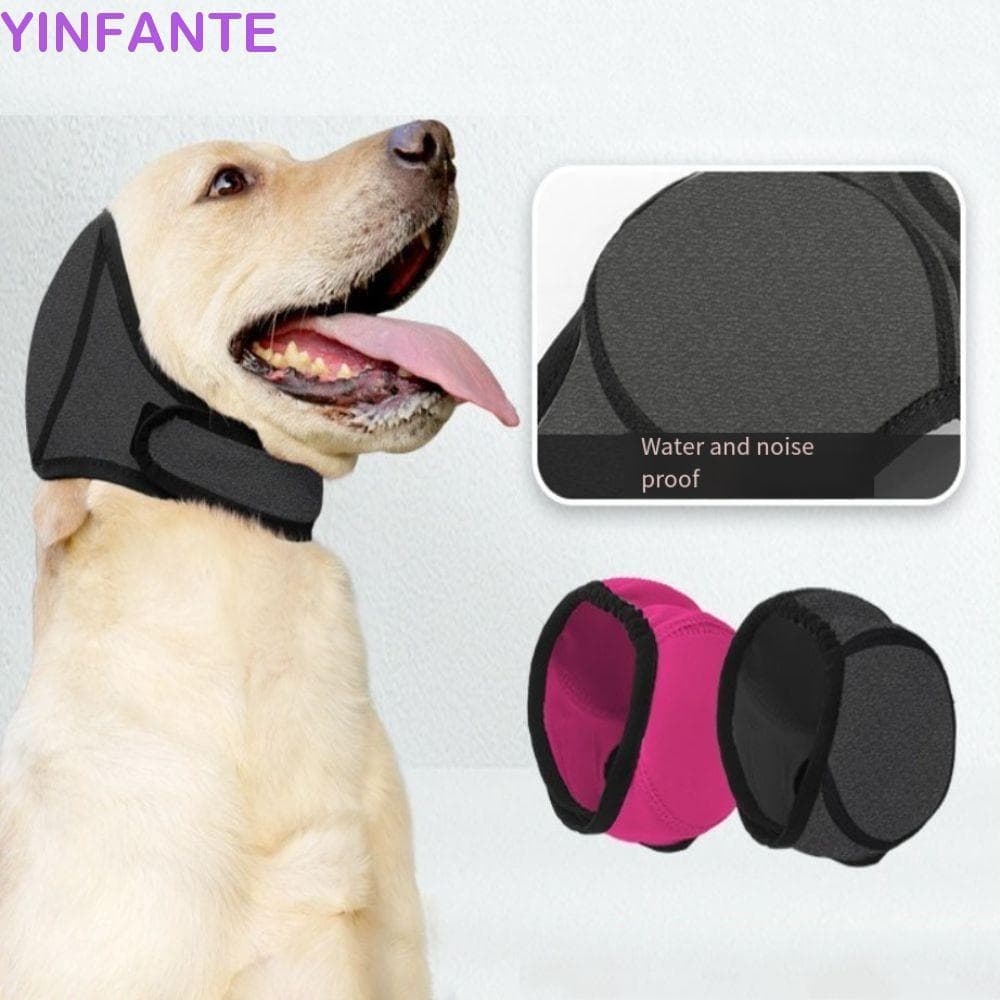 Capas Para Orelhas De Cachorro YINFANTEWN , Protetor De Orelha Calmante Cães Com Redução De Ruído Ajustável , Protetores