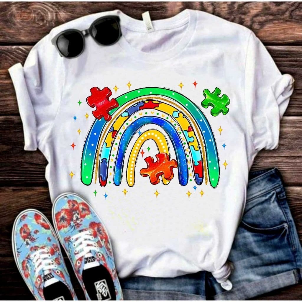 Camisa Camiseta T-Shirt Blusa Autismo TEA Conscientização Inclusão Neurodiversidade Atípica 40 R DR