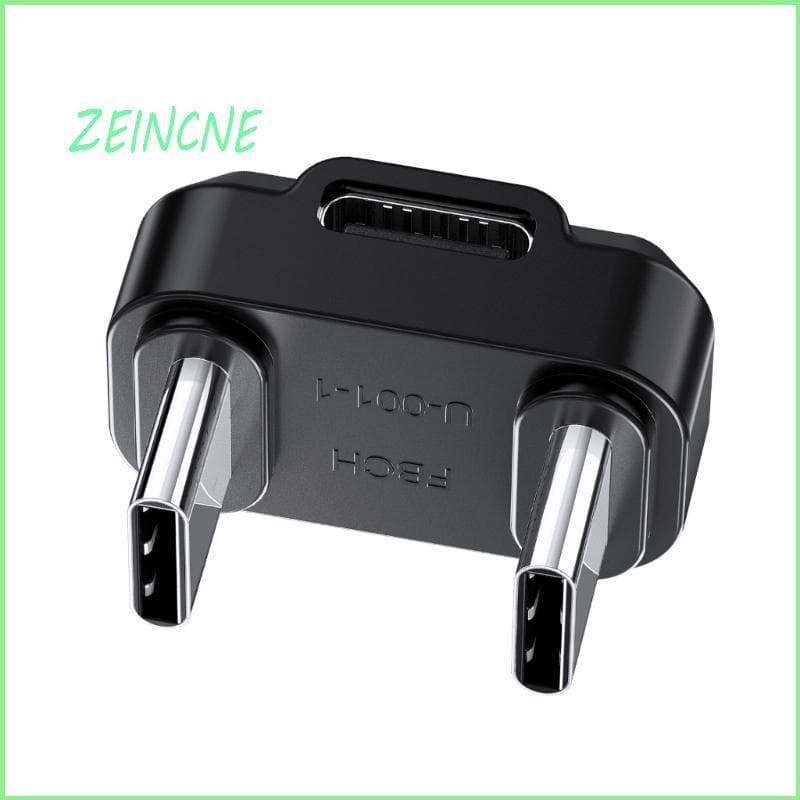 Adaptador ZEIN Type C OTG USB Fêmea Para 2 Machos Formato U Transmissão