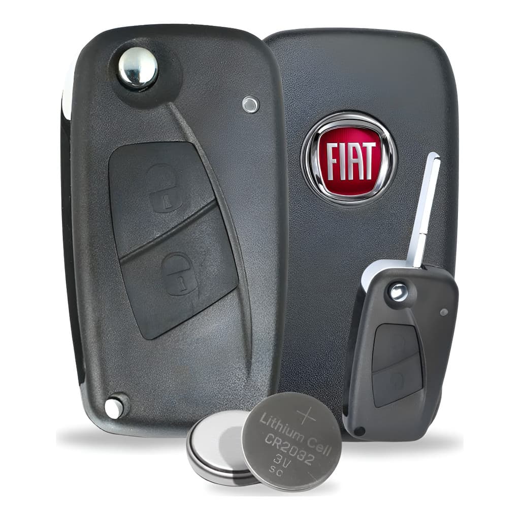 Chave Canivete Fiat Stilo Punto Idea Linea 2bts Com Bateria