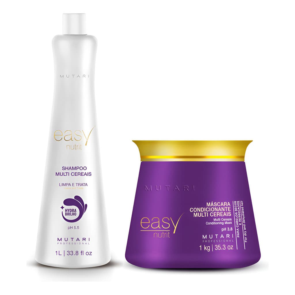 Mutari Multi Cereais Kit Shampoo + Máscara Profissional