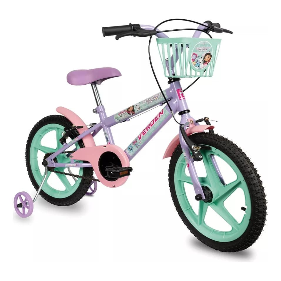 Bicicleta Infantil Verden Casa Magica Da Gabby Lillas Aro 16 Cor Lilás Tamanho Do Quadro Único