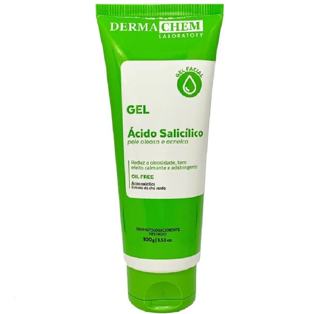 🌸 Gel Antioleosidade com Ácido Salicílico Dermachem  100g 💦