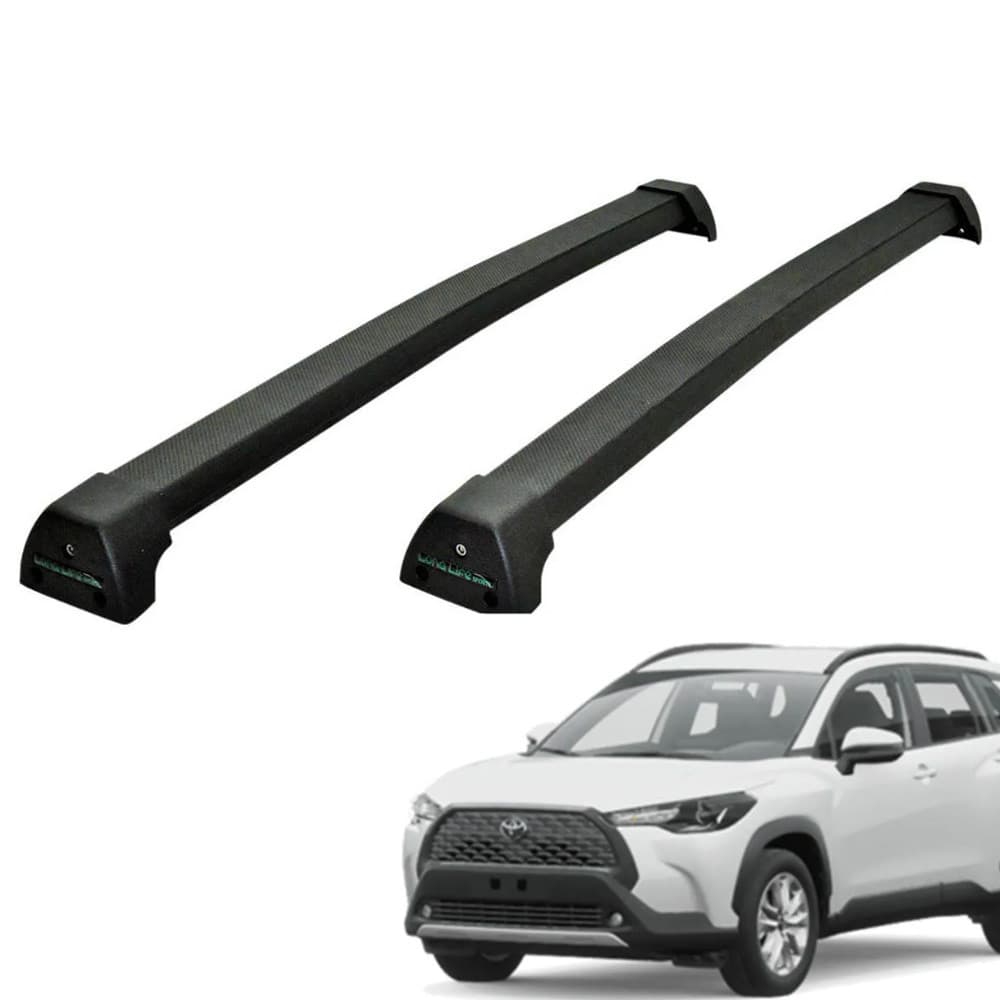 Rack Travessa de Teto Toyota Corolla Cross todos Preto em alumínio