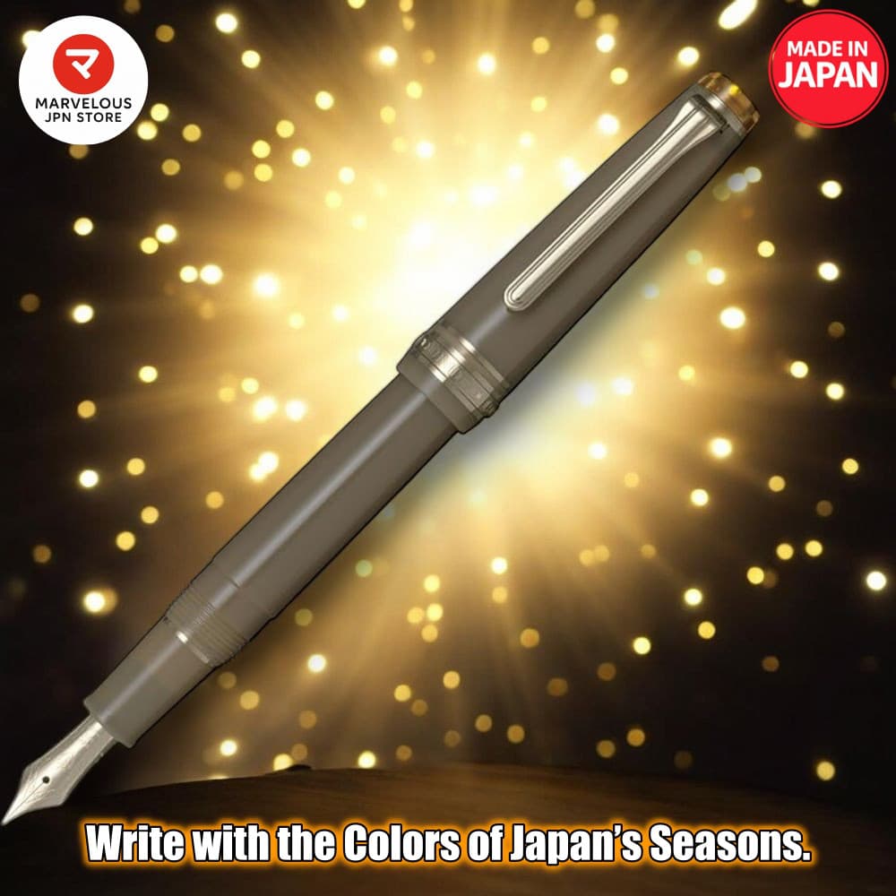Caneta-tinteiro SAILOR SHIKIORI Wakataka MF 14K com ponta de ouro feita no Japão 11-1231-302