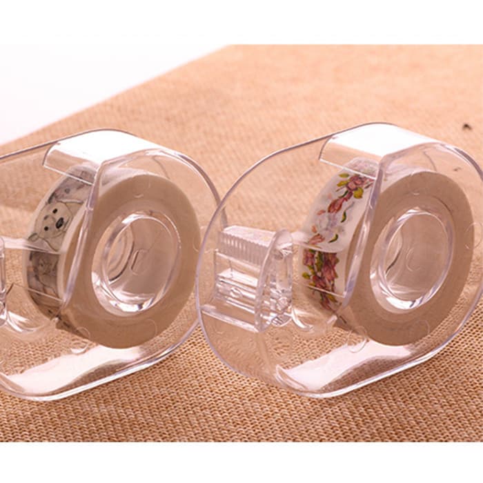 Simples transparente 1.5cm de largura fita Washi dedicada máquina de corte lâmina dente de serra portátil suporte de fit