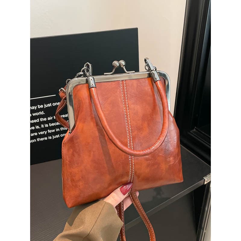 Único elegante Casual escudo saco do telefone móvel novo estilo Retro saco do mensageiro manguito bolsa Commuter ombro s