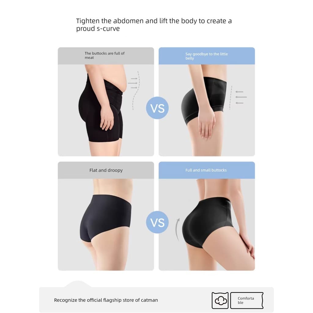 Calcinha alta com controle de barriga Calcinha cós alto modeladora Calcinha alta sem costura Gato pessoas sem costura ab