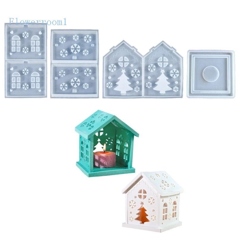 Flowerroom1 Molde Casa Floco Neve Conveniente Silicone Para Artesanato Enfeites Férias