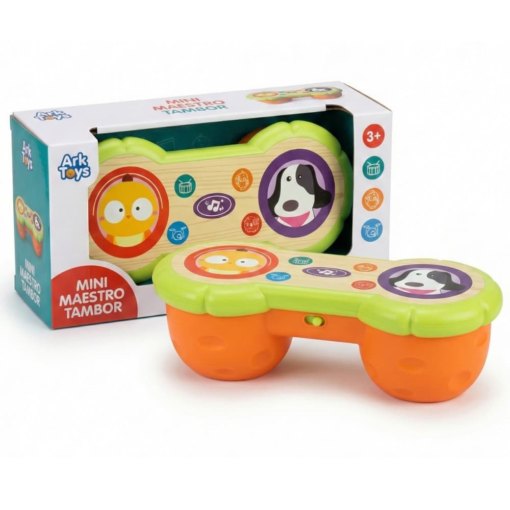 Tambor Musical Infantil Educativo Sons Interativos Estimula Coordenação e Criatividade