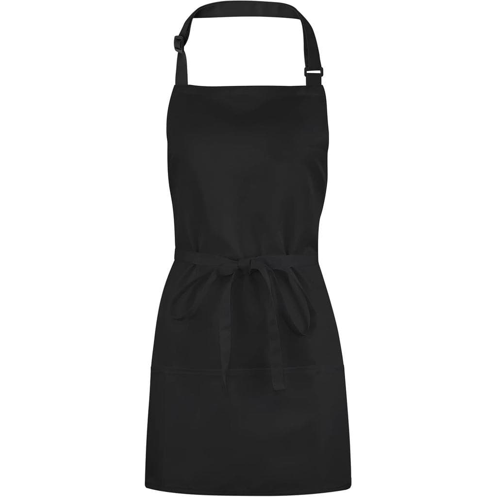 Avental de chef feminino com 3 bolsos, avental profissional para garçons com 3 bolsos, avental de cozinha curto ajustáve