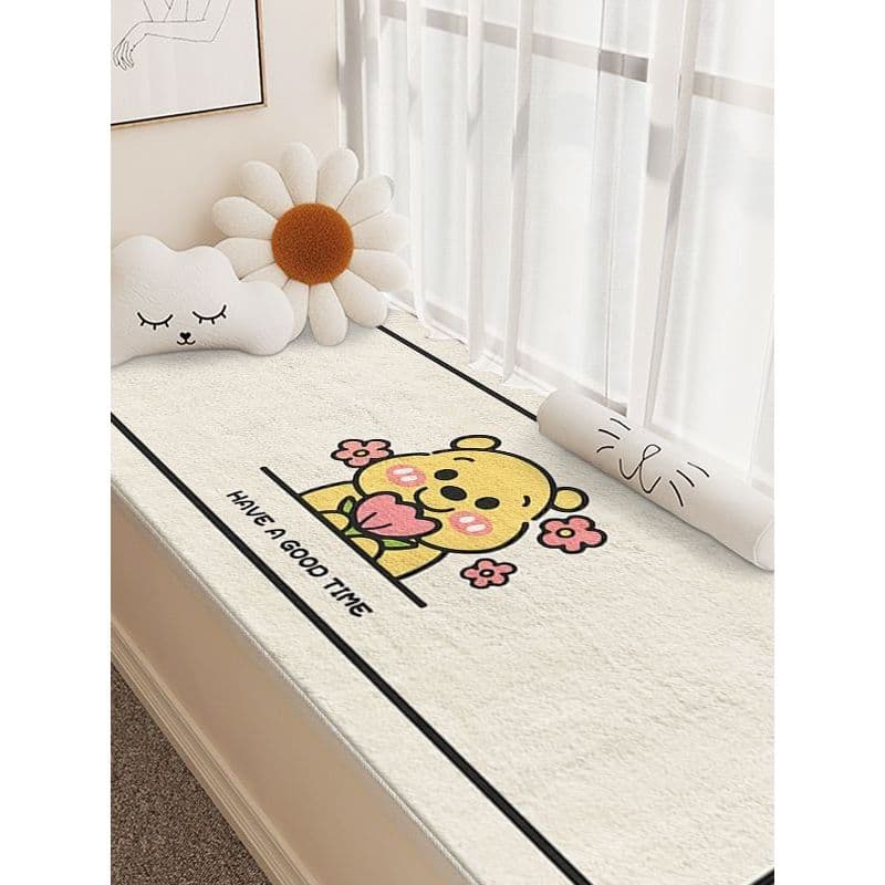 Winnie the Pooh 2026 Tapete de janela saliente para quarto infantil Tapete de peitoril de janela Quatro estações Modific