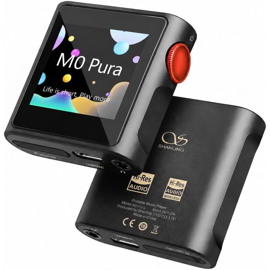 Leitor De Música SHANLING M0 Pura HiFi , Reprodutor De MP3 De Alta Resolução , DAC/AMP , 2X CS43131 , Bluetooth 5.0 , Co