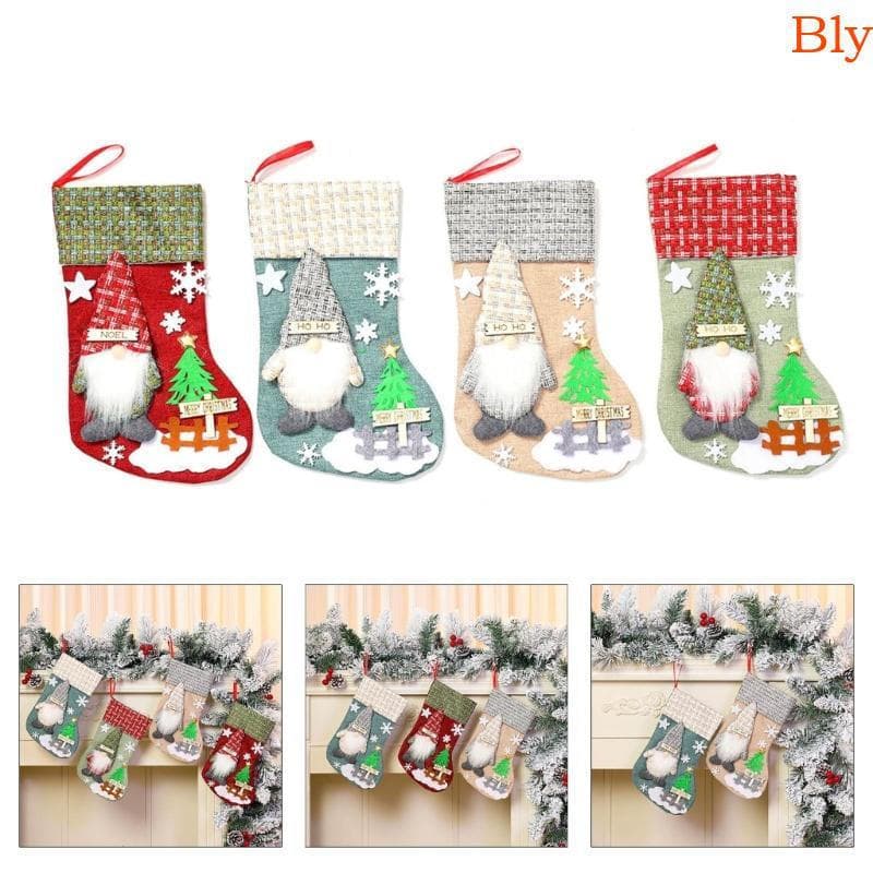 Meias De Natal Bly Lindas Penduradas Para Decorações