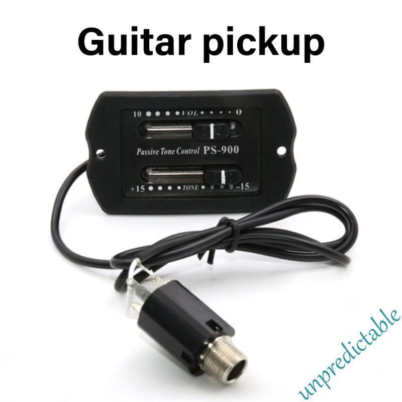 Guitarra Equalizador Sintonizador Captadores Acústica 2 Banda Pré-Amplificador Captador Piezo Syste