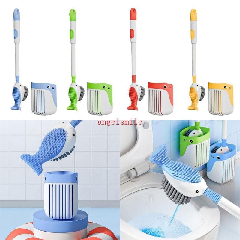 Escova E Suporte Para Vaso Sanitário Longo Limpeza Banheiro