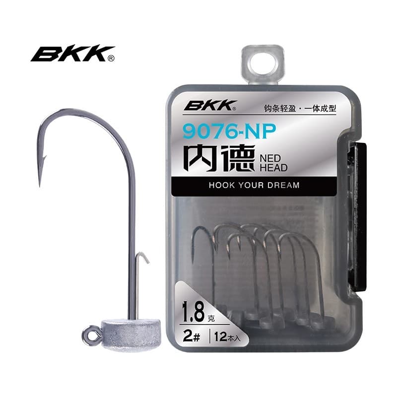 BKK Isca NED Chumbo Gancho Reforçado Tumbler NED Flutuante Camarão Vara Minhoca Isca Macia Gancho Preto Pit Fish Bass