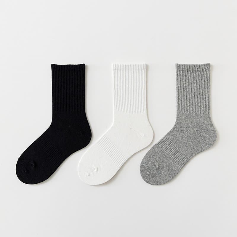 Meias masculinas simples cor sólida meias esportivas estilo Hong Kong Street Wear skate meias masculinas puro algodão Mi