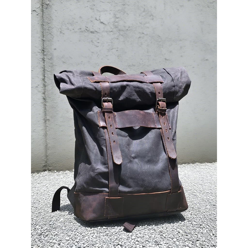 MUCHUAN mochila de lona retrô, grande capacidade, Design com vários bolsos, Casual, viagem ao ar livre, mochila masculin