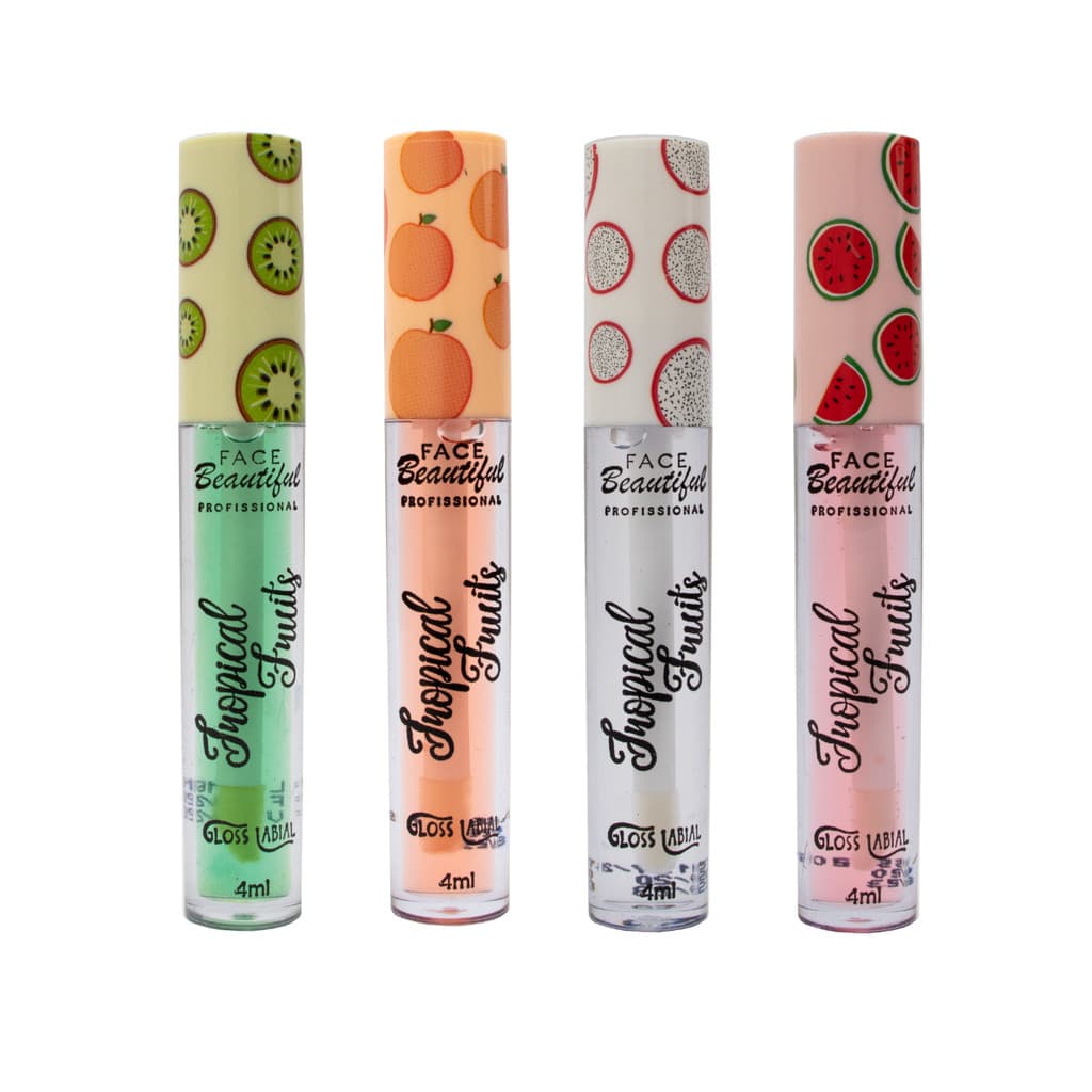 FACE BEAUTIFUL - GLOSS LABIAL TROPICAL FRUITS - 24UN