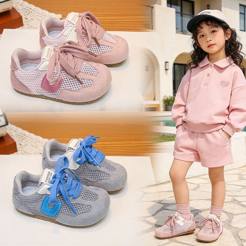 2026 primavera verão crianças sapatos de treinamento alemão rede transparente sapatos esportivos das mulheres dos homens
