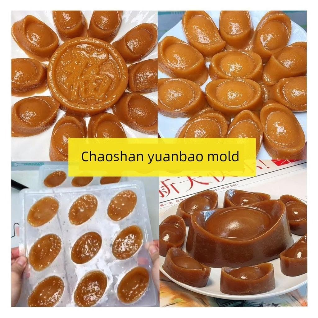 Molde de bolo de arroz gardênia Kueh lingote de ouro lingote de frutas doces bolo de arroz pp molde de vapor açúcar masc
