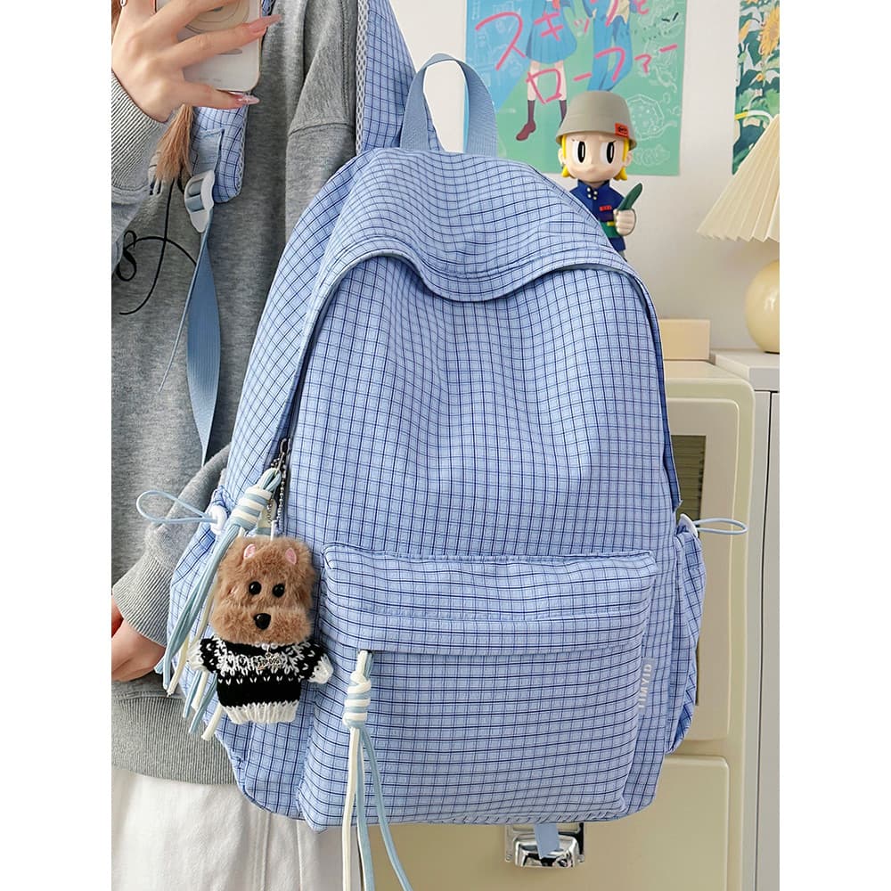 Estilo coreano doce estilo mochila feminina estudante mochila Casual simples leve redução de carga estudante universitár