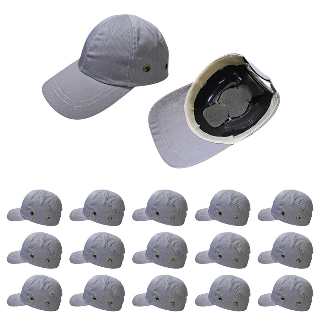 Bone com Capacete EPI Kit 15 Uni Obra Seguranca do Trabalho Casquete Construcao Reparo Oficina Resistente Protecao
