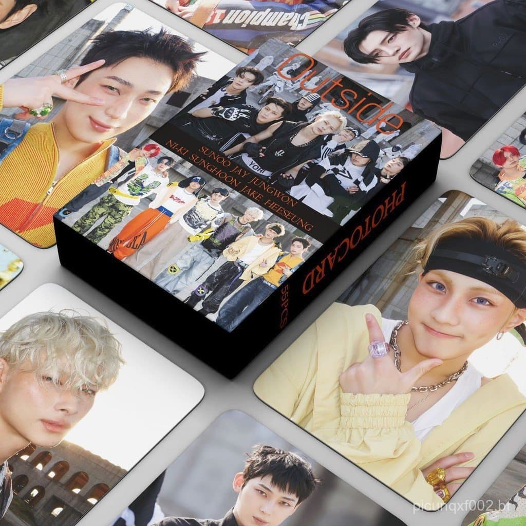 KPOP 55pcs/box ENHYPEN Photocards OUTSIDE KPOP LOMO Card Collection Card