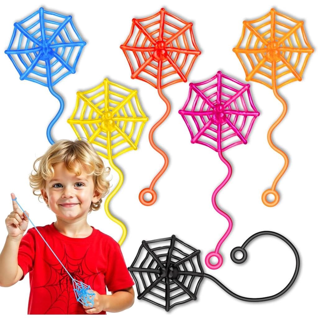 30 Peças de Teias de Aranha Pegajosas para Crianças, Decorações e Lembranças para Festas de Halloween, Teias de Aranha p