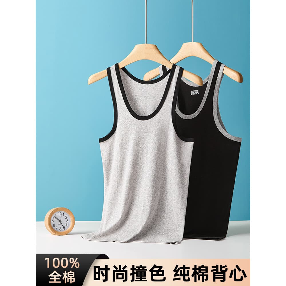 Hurdles colete masculino algodão puro verão estilo fino tamanho grande estilingue sem mangas camiseta adolescente sem co