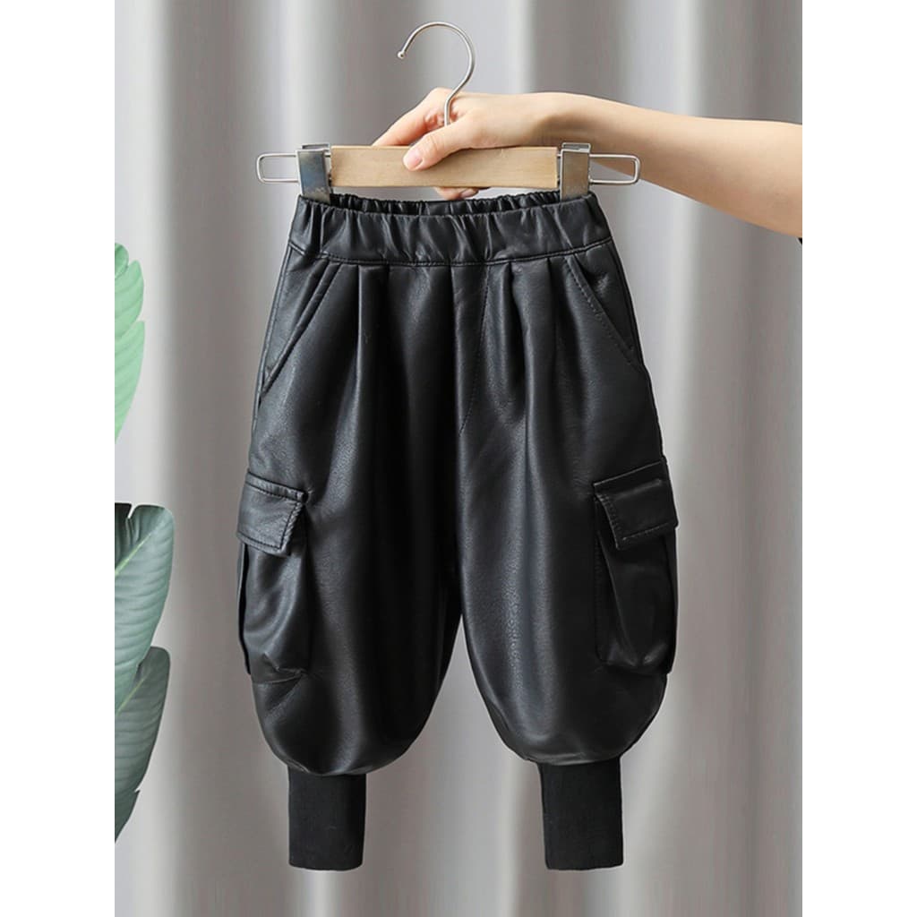 Calças de lã para meninos, calças de lã de uma peça, outono inverno 2026, novo estilo, moda infantil, grosso
