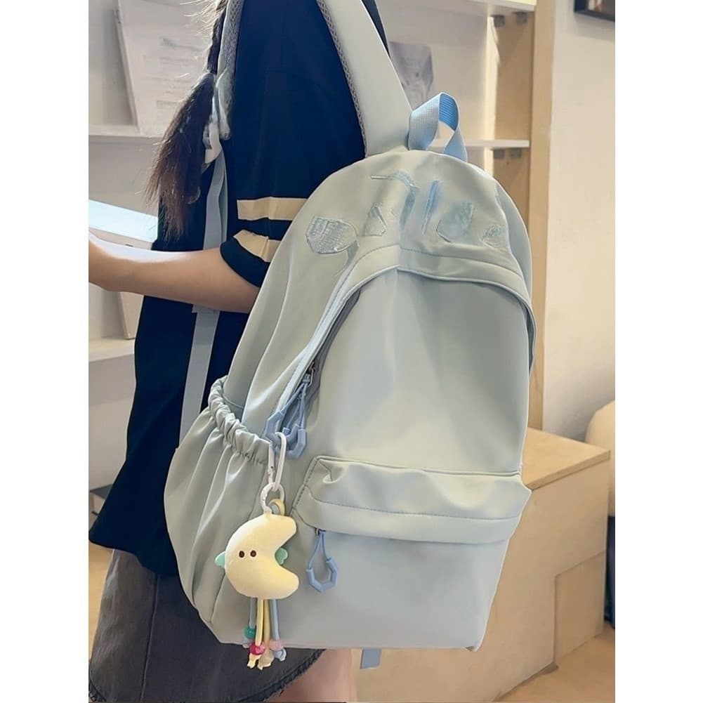 Mochila escolar bordada para meninas do ensino médio 205 Novo estilo mochila para estudantes do ensino médio feminina de