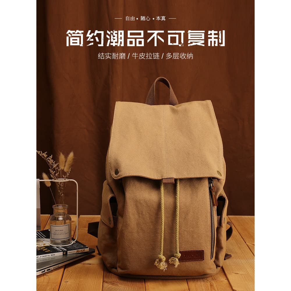 Mochila masculina Casual mochila feminina moda na moda lona grande capacidade saco de viagem saco do computador estudant